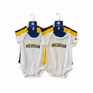 Champion Michigan Infant Bodysuit Duo